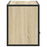 Meuble TV chêne sonoma 80x31x39,5 cm bois d'ingénierie et métal