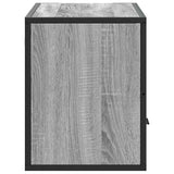 Meuble TV sonoma gris 80x31x39,5 cm bois d'ingénierie et métal