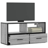 Meuble TV sonoma gris 80x31x39,5 cm bois d'ingénierie et métal