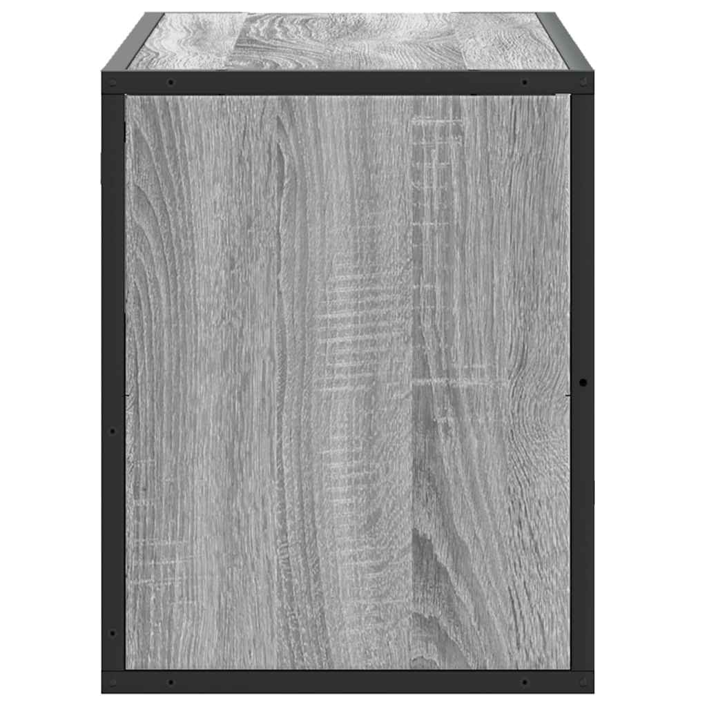 Meuble TV sonoma gris 80x31x39,5 cm bois d'ingénierie et métal