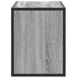 Meuble TV sonoma gris 80x31x39,5 cm bois d'ingénierie et métal