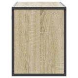 Meuble TV chêne sonoma 100x31x39,5cm bois d'ingénierie et métal