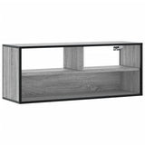 Meuble TV sonoma gris 100x31x39,5 cm bois d'ingénierie et métal