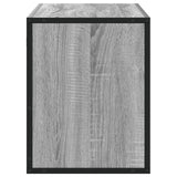 Meuble TV sonoma gris 100x31x39,5 cm bois d'ingénierie et métal