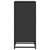 Black sideboard 35.5x35x76 cm engineered wood and metal