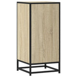 Buffet chêne sonoma 35,5x35x76 cm bois d'ingénierie et métal