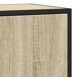 Sonoma oak sideboard 35.5x35x76 cm engineered wood and metal