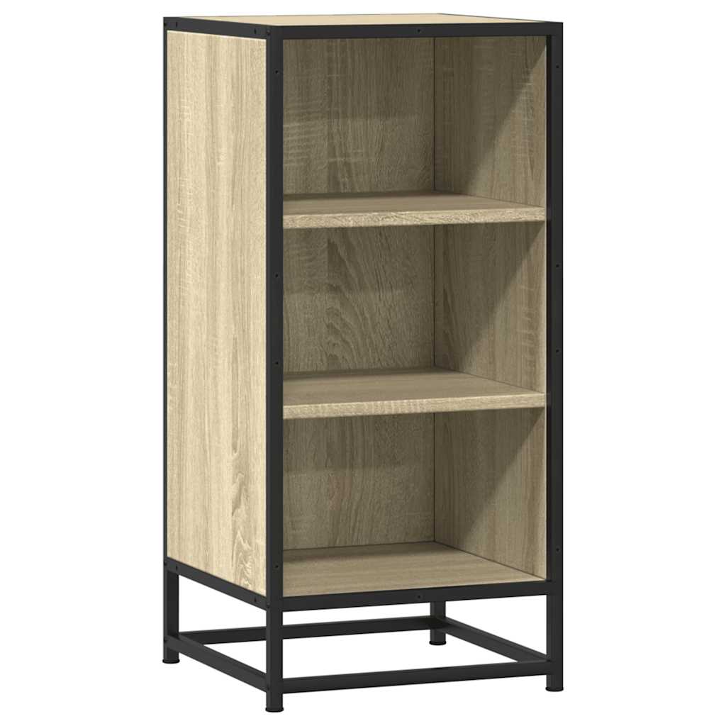 Sonoma oak sideboard 35.5x35x76 cm engineered wood and metal