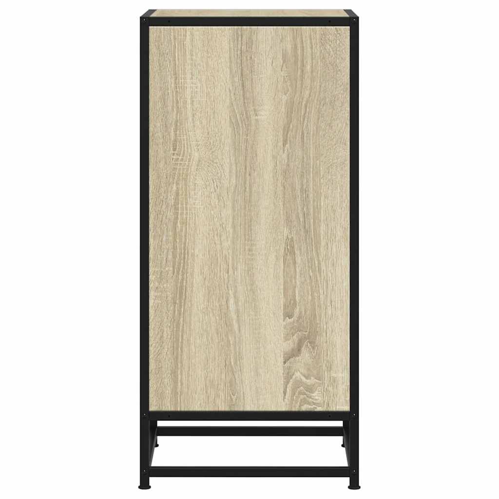 Sonoma oak sideboard 35.5x35x76 cm engineered wood and metal