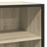 Sonoma oak sideboard 35.5x35x76 cm engineered wood and metal