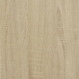 Sonoma oak sideboard 35.5x35x76 cm engineered wood and metal