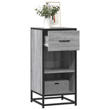 Sonoma gray sideboard 35.5x35x76 cm engineered wood and metal