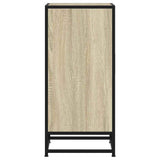 Sonoma oak sideboard 35.5x35x76 cm engineered wood and metal