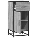 Buffet sonoma gris 35,5x35x76 cm bois d'ingénierie et métal