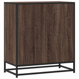 Brown oak sideboard 68x35x76 cm engineered wood and metal