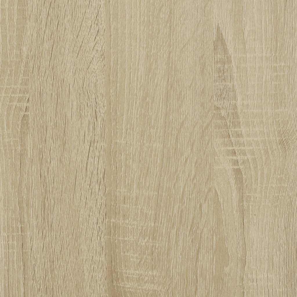 Sonoma oak sideboard 68x35x76 cm engineered wood and metal