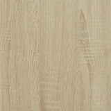 Sonoma oak sideboard 68x35x76 cm engineered wood and metal