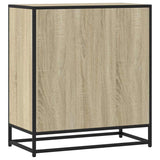 Sideboard aus Sonoma-Eiche, 68 x 35 x 76 cm, aus Holzwerkstoff und Metall