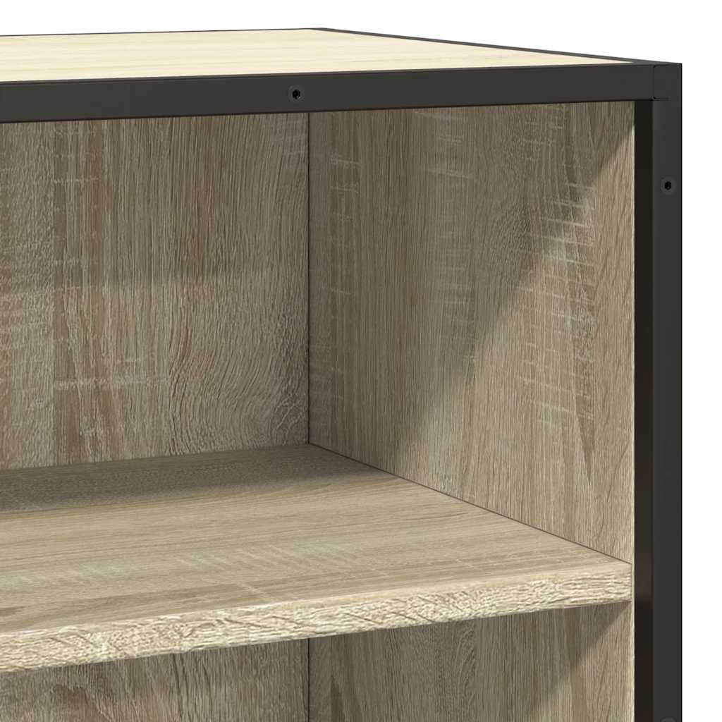 Sideboard aus Sonoma-Eiche, 68 x 35 x 76 cm, aus Holzwerkstoff und Metall