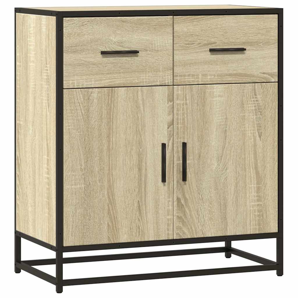 Buffet chêne sonoma 68x35x76 cm bois d'ingénierie