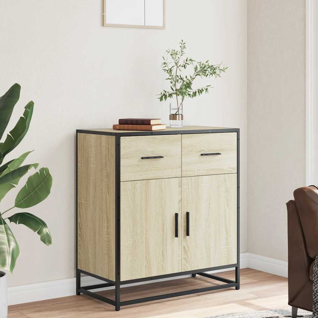 Sonoma oak sideboard 68x35x76 cm engineered wood