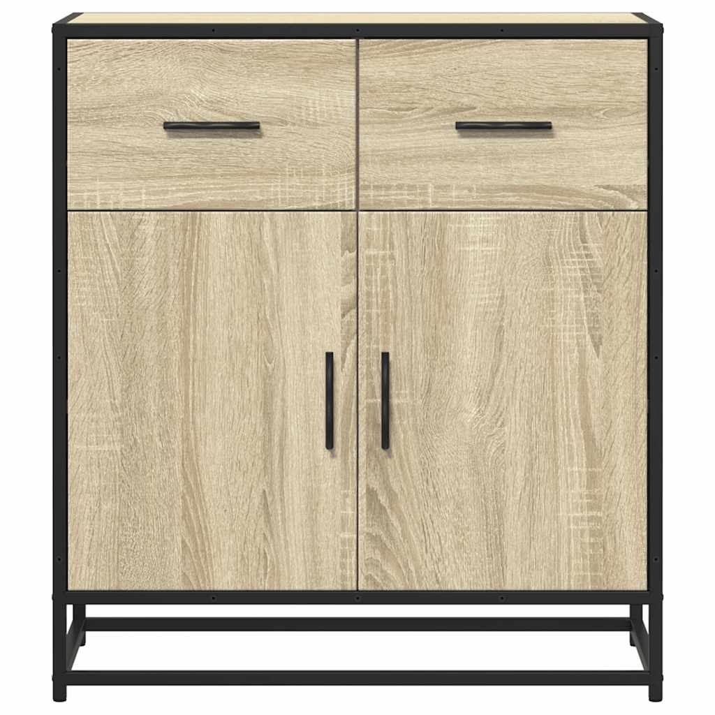 Sideboard aus Sonoma-Eiche, 68 x 35 x 76 cm, Holzwerkstoff