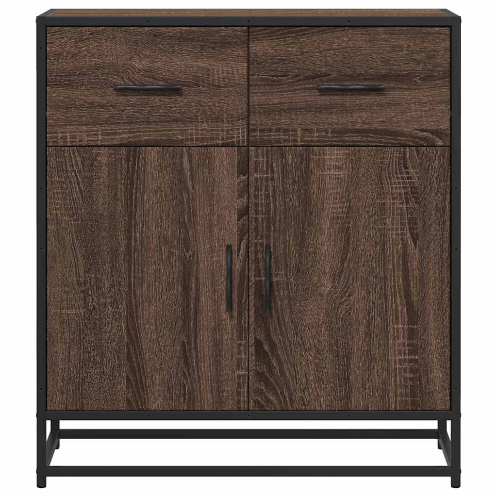 Brown oak sideboard 68x35x76 cm engineered wood