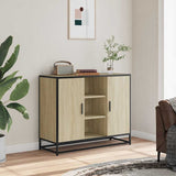 Sonoma oak sideboard 92x35x76 cm engineered wood