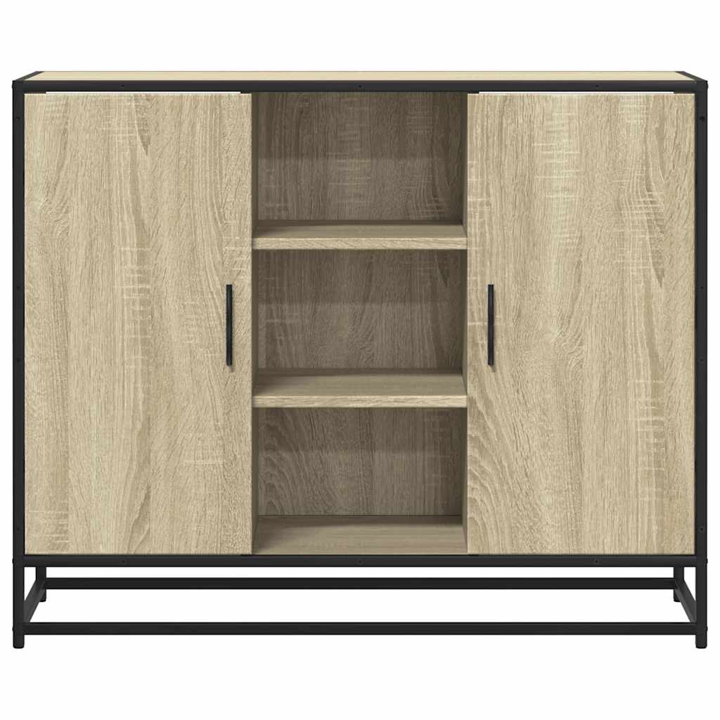 Sonoma oak sideboard 92x35x76 cm engineered wood