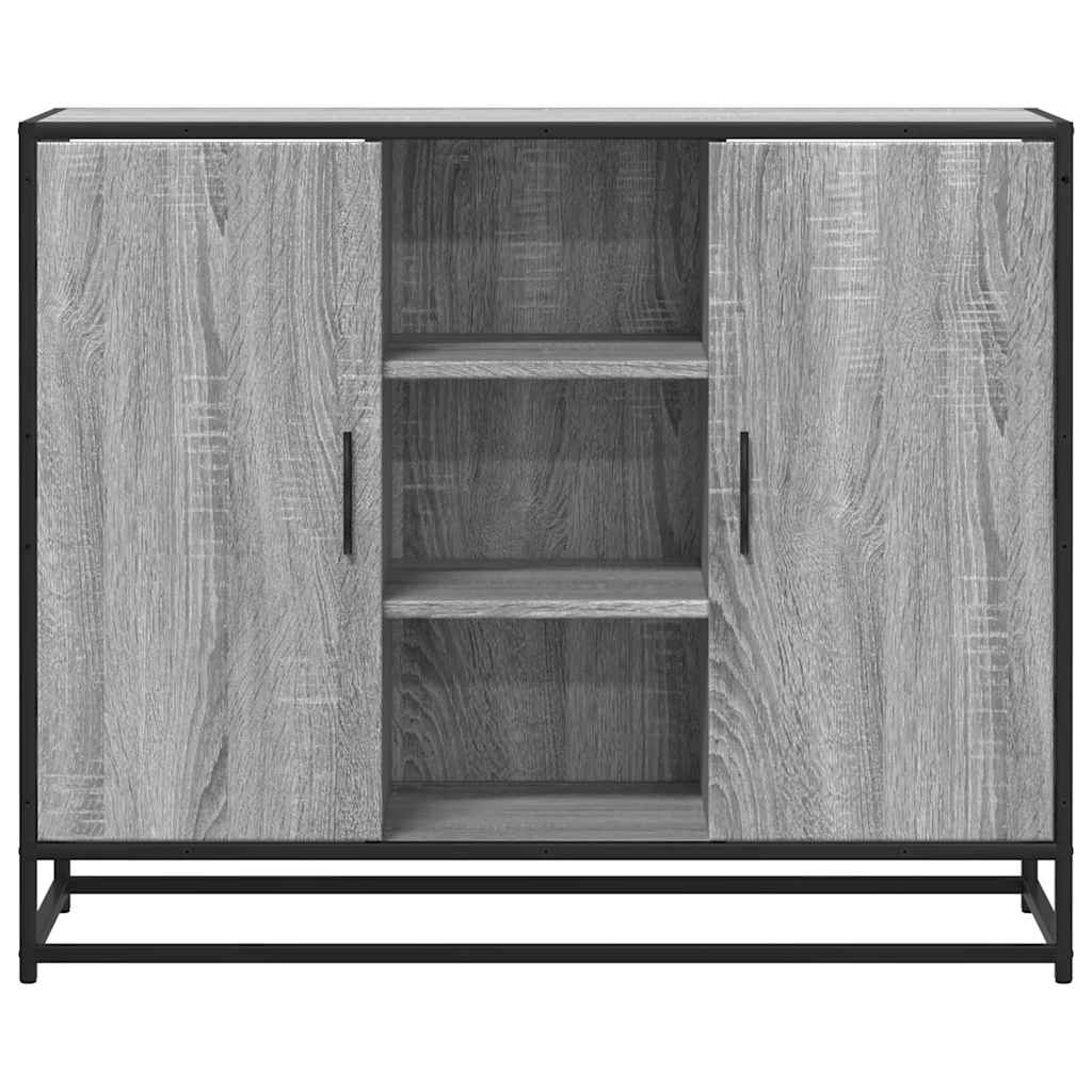 Buffet sonoma gris 92x35x76 cm bois d'ingénierie