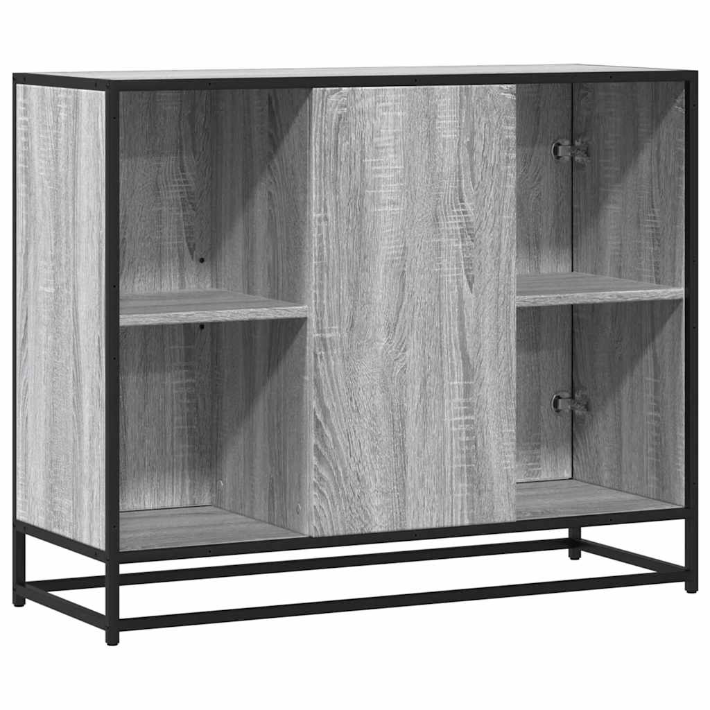 Buffet sonoma gris 92x35x76 cm bois d'ingénierie