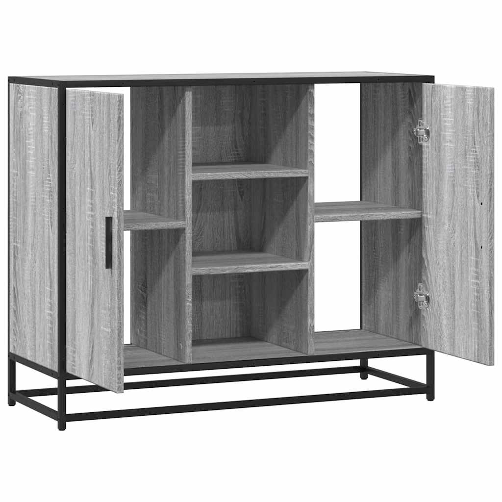 Buffet sonoma gris 92x35x76 cm bois d'ingénierie