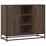 Brown oak sideboard 92x35x76 cm Engineered wood