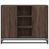 Brown oak sideboard 92x35x76 cm Engineered wood