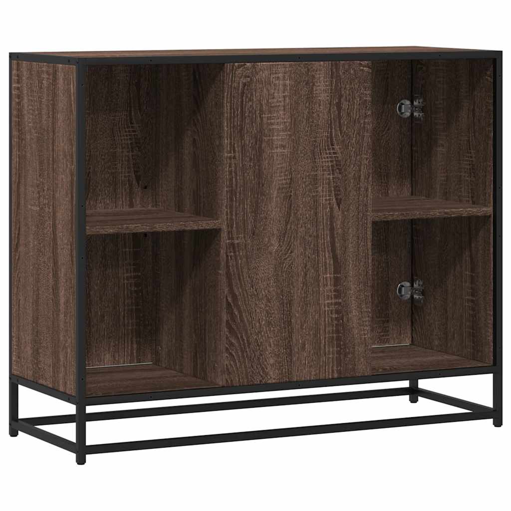 Brown oak sideboard 92x35x76 cm Engineered wood