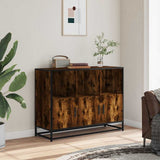 Smoked oak sideboard 100x35x76 cm engineered wood