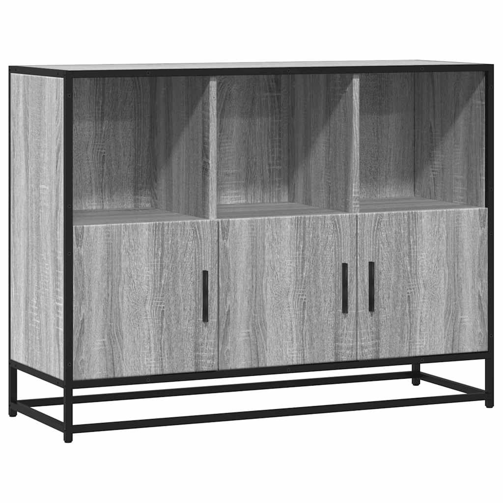 Buffet sonoma gris 100x35x76 cm bois d'ingénierie