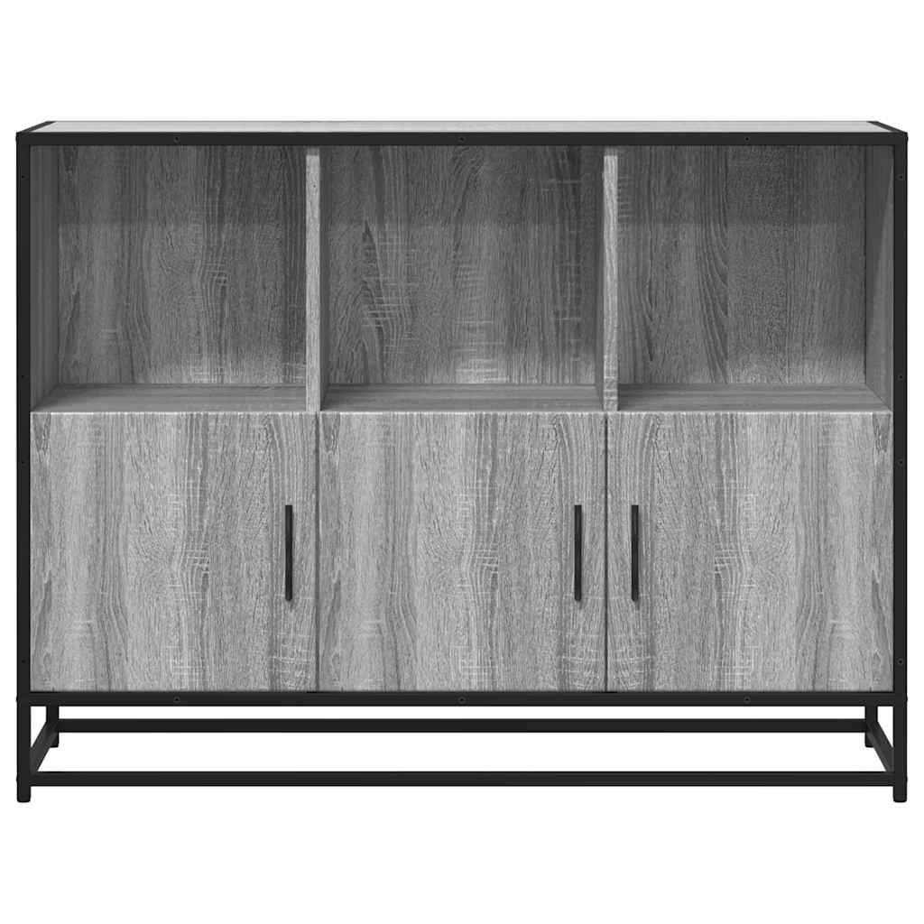 Buffet sonoma gris 100x35x76 cm bois d'ingénierie