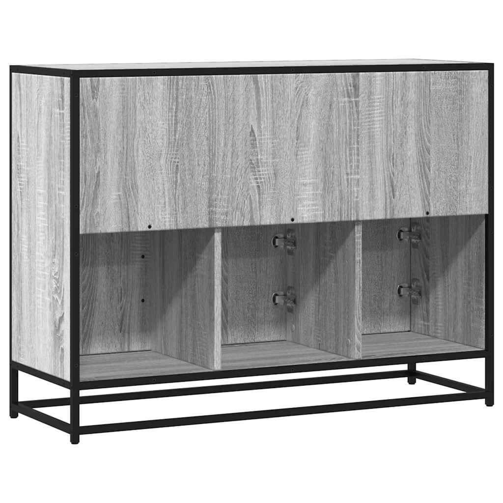 Buffet sonoma gris 100x35x76 cm bois d'ingénierie