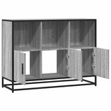 Buffet sonoma gris 100x35x76 cm bois d'ingénierie