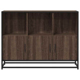 Brown oak sideboard 100x35x76 cm engineered wood