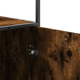 High sideboard smoked oak 68x35x139 cm engineered wood metal