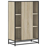 Buffet haut chêne sonoma 68x35x106,5 cm bois ingénierie métal