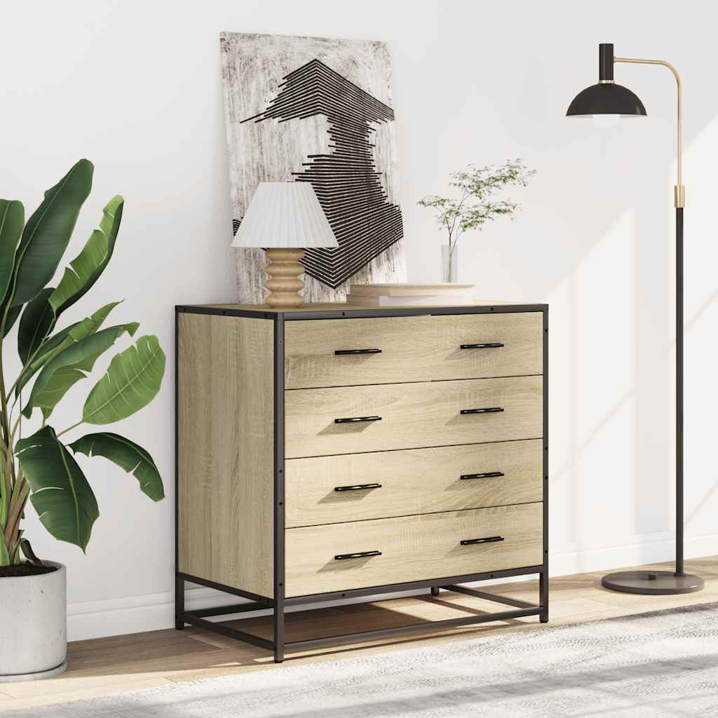 Sonoma oak chest of drawers 70x41x70 cm engineered wood