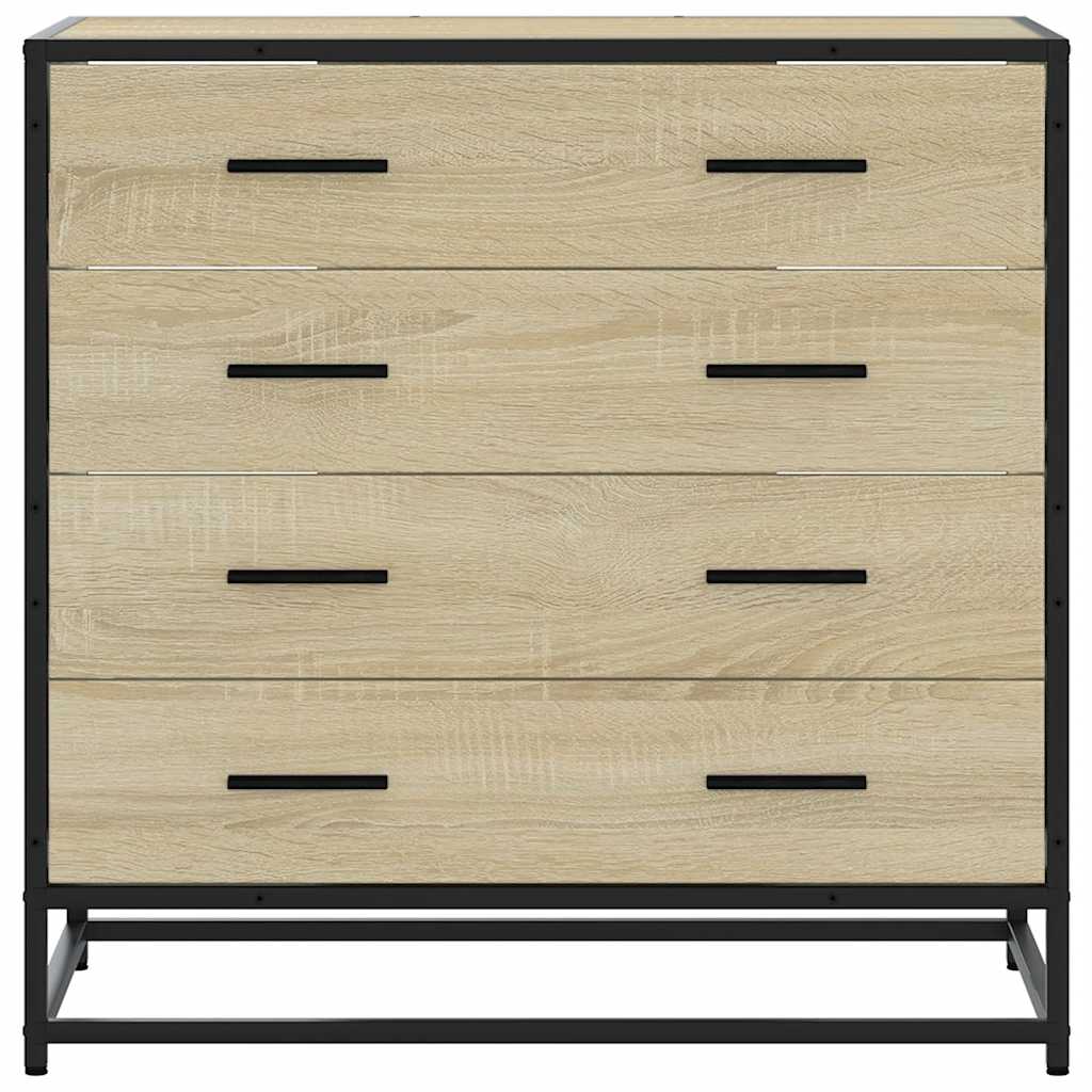 Commode chêne sonoma 70x41x70 cm bois d'ingénierie