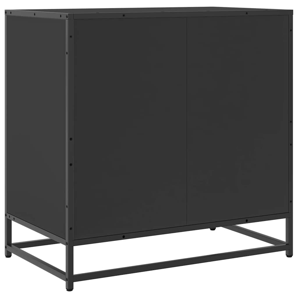 Commode noir 70x41x70 cm bois d'ingénierie