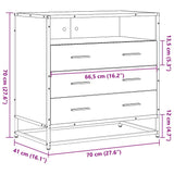 Commode chêne sonoma 70x41x70 cm bois d'ingénierie