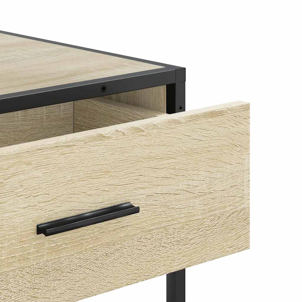 Console table sonoma oak 90x35x80 cm engineered wood