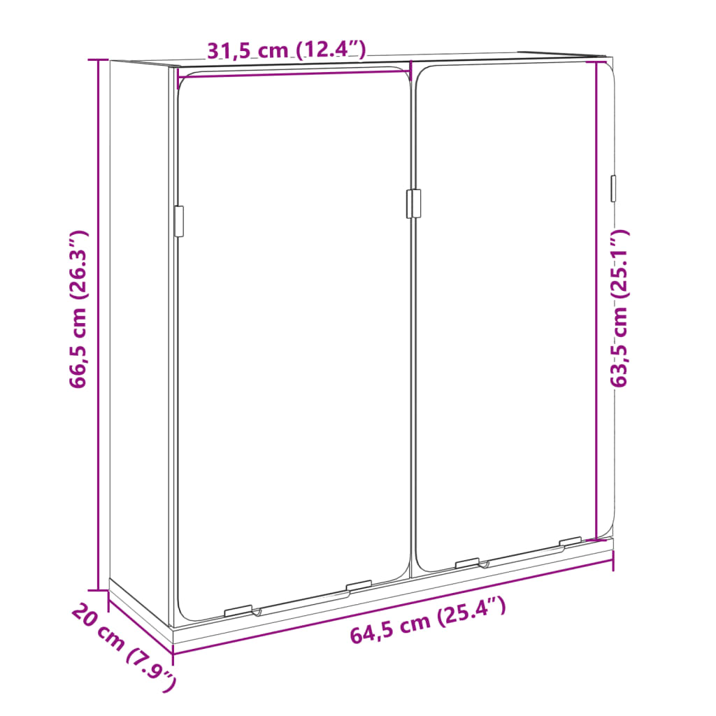 Armoire de salle de bain à miroir chêne sonoma bois ingénierie