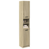 Armoire salle de bain chêne sonoma 32x34x188,5 cm